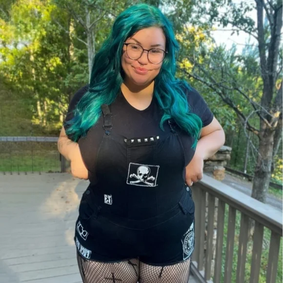 🆕️🆑️ Too Fast DIY Punk Patch Black Denim Overalls | Sew-On Cotton Patches - Picture 8 of 15